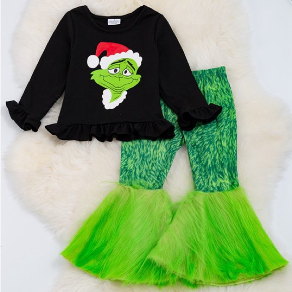 🌲Kids Grinch Furry Set🌲